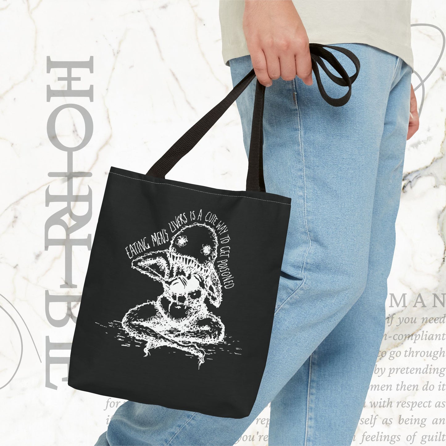 "A Cute Way To Get Poisoned” - Black Tote Bag