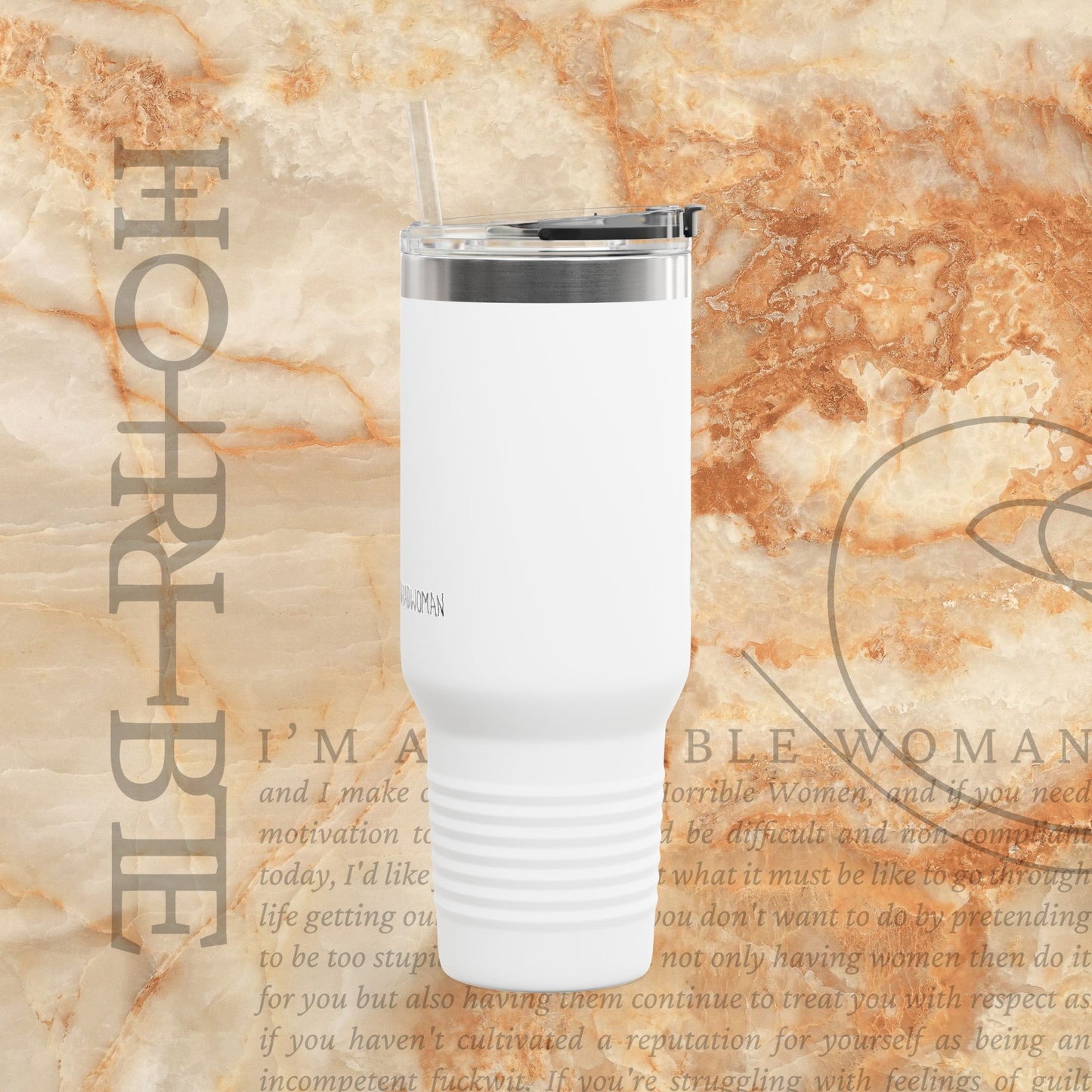 "Cryptically Horrible" - Insulated Travel Mug