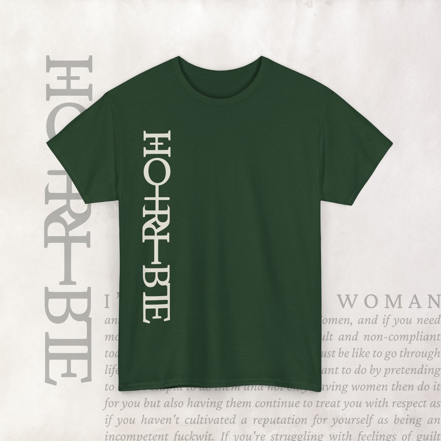 "Cryptically Horrible" - Heavy Cotton Tee