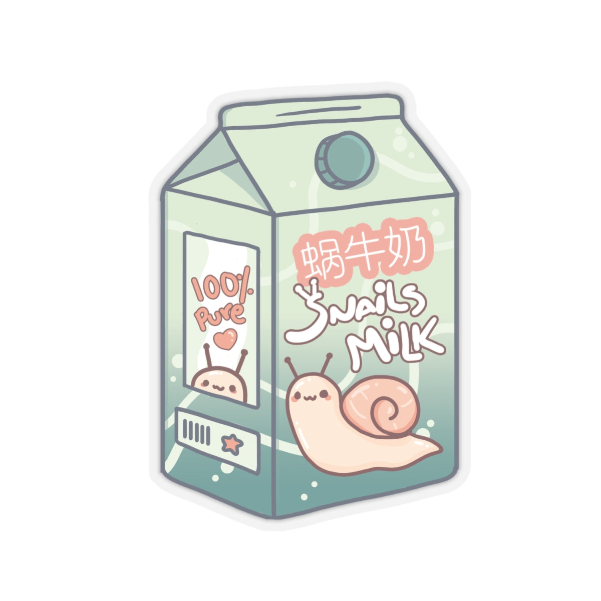 "Snail Milk" - Kiss-Cut Sticker