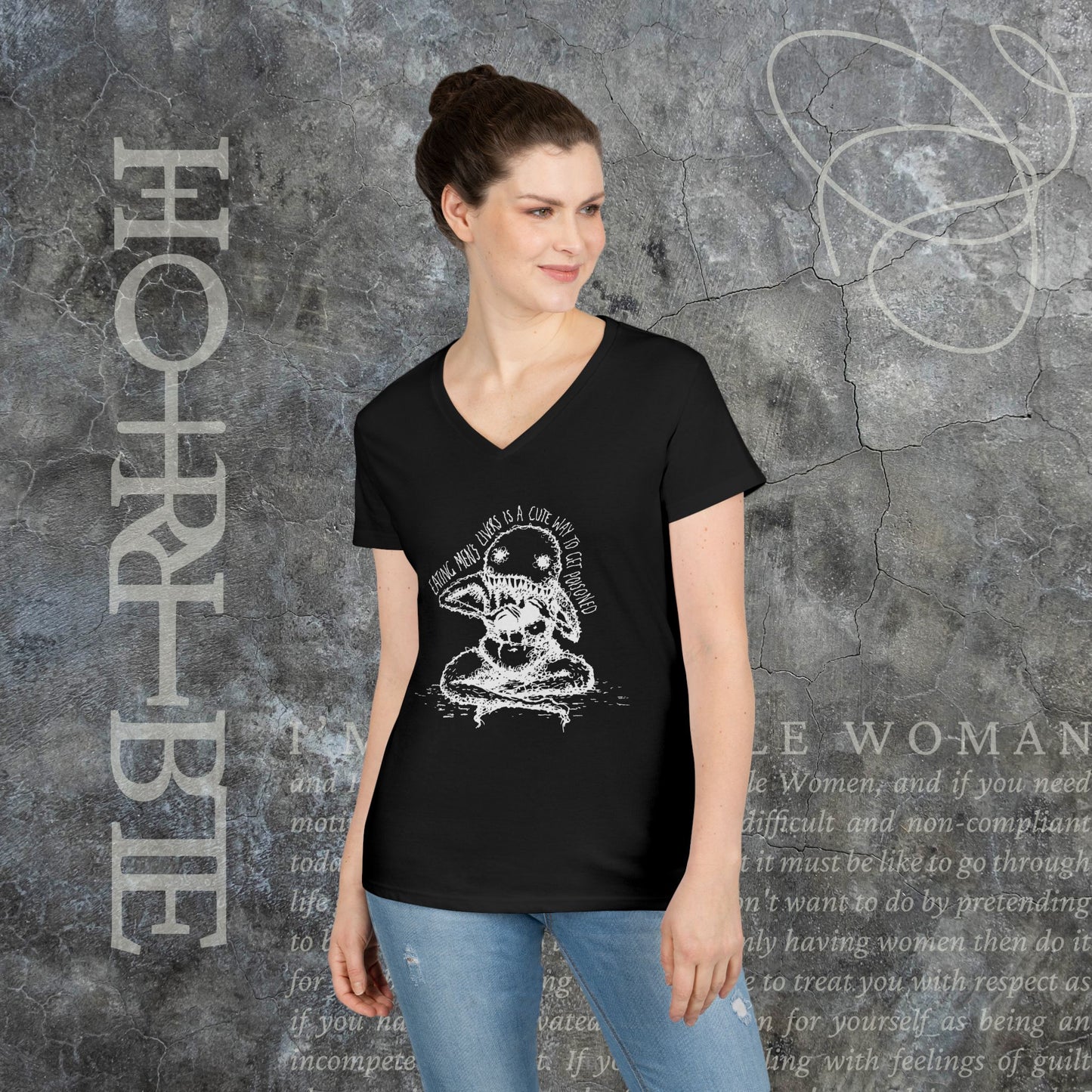 "A Cute Way To Get Poisoned" - V-Neck T-Shirt