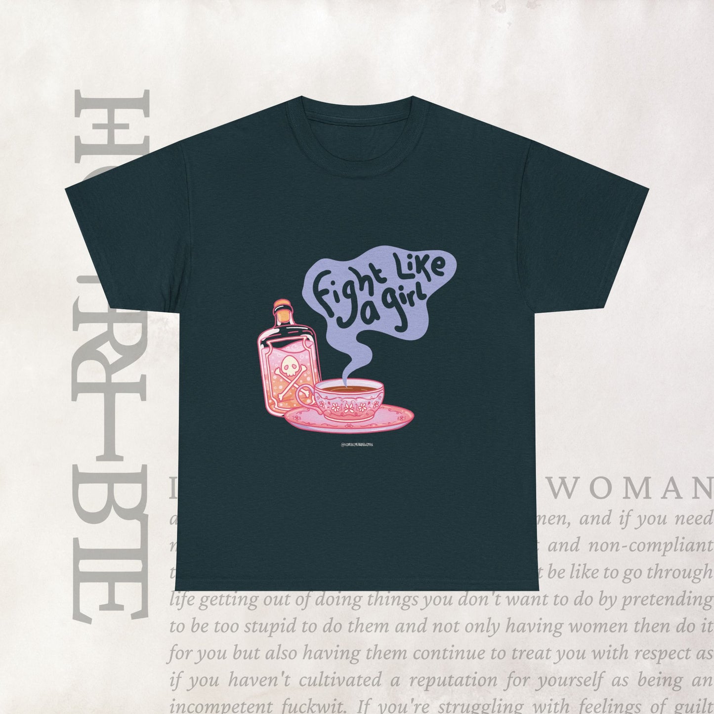 "Fight Like a Girl" - Heavy Cotton Tee