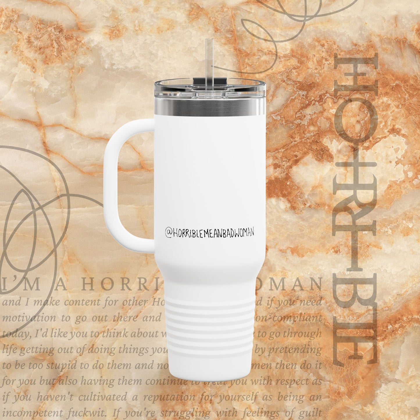 "Cryptically Horrible" - Insulated Travel Mug