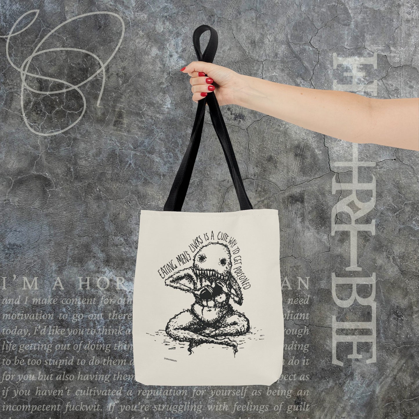 "A Cute Way To Get Poisoned” - White Tote Bag