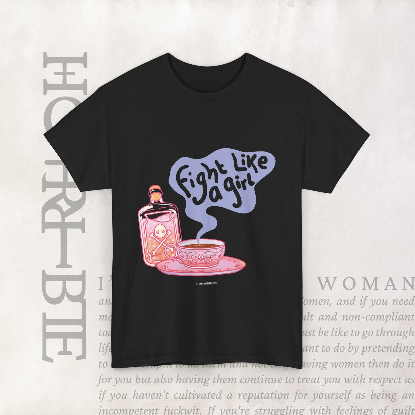 "Fight Like a Girl" - Heavy Cotton Tee