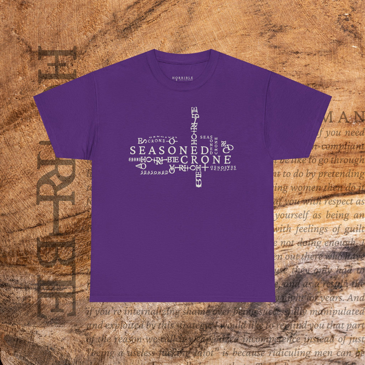 “Seasoned Crone” - Heavy Cotton Tee