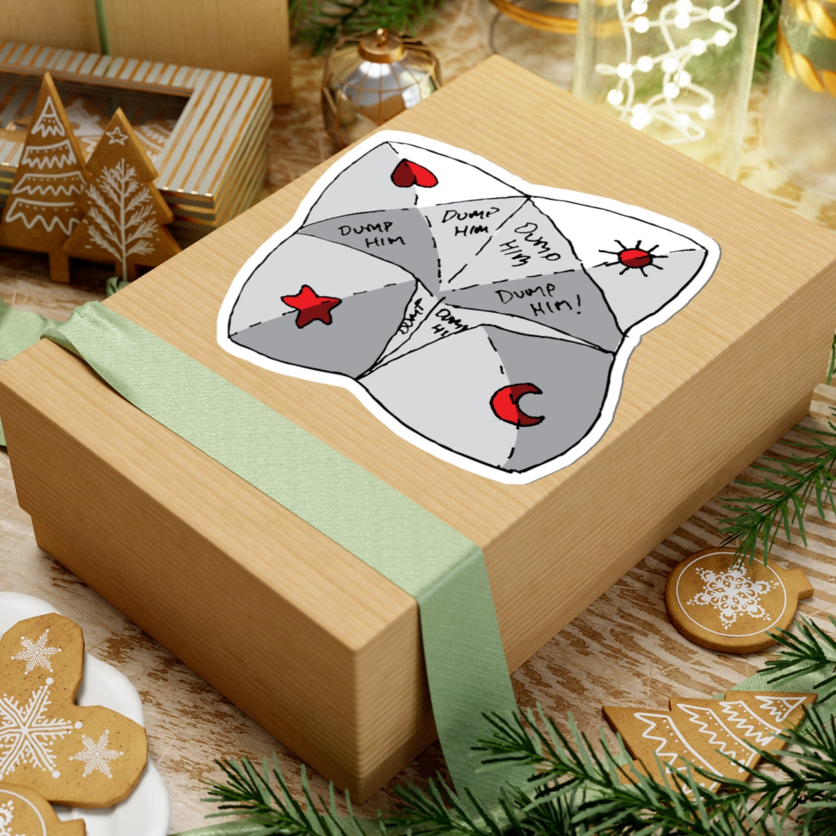 "Dump Him Chatterbox" - Kiss-Cut Sticker