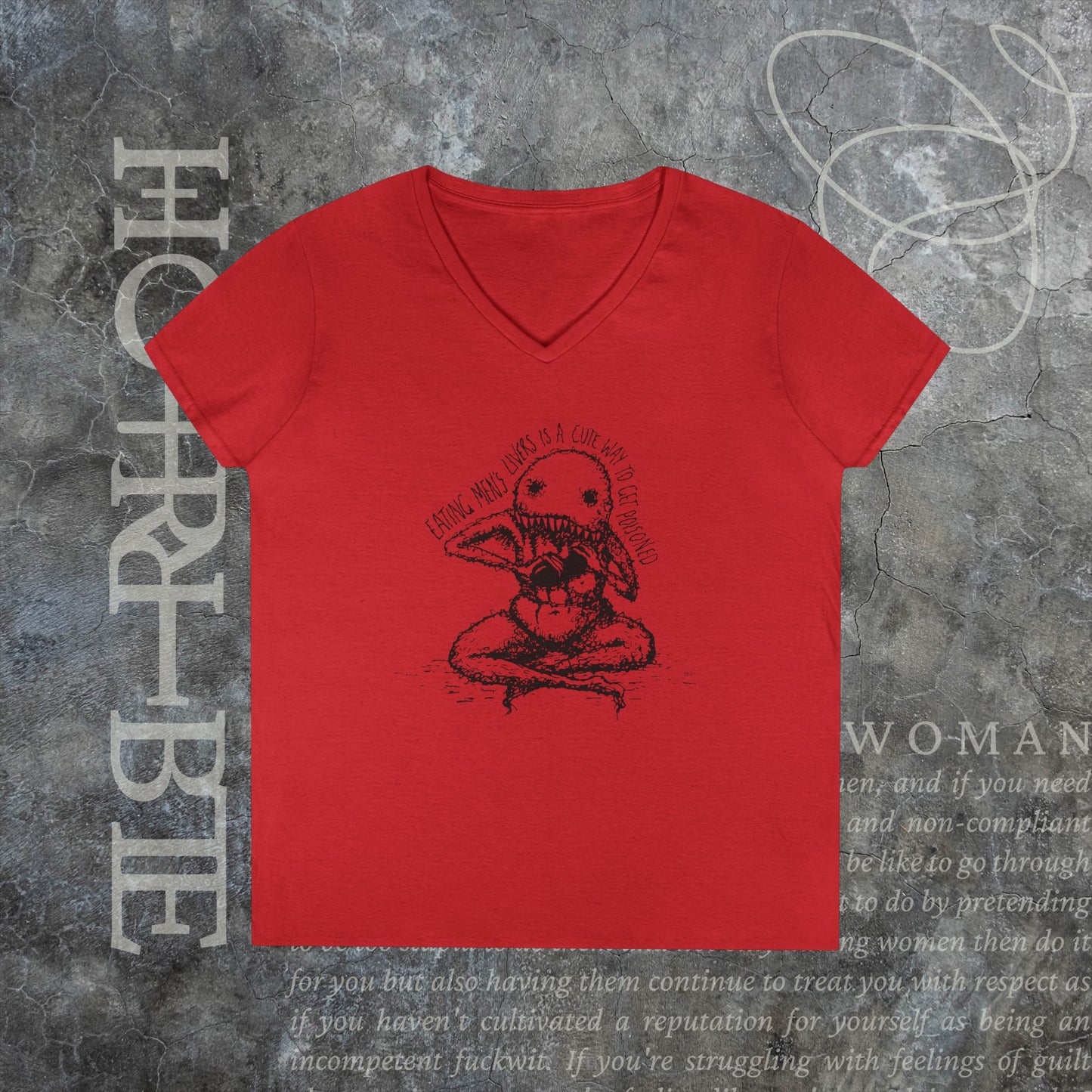 "A Cute Way To Get Poisoned" - V-Neck T-Shirt