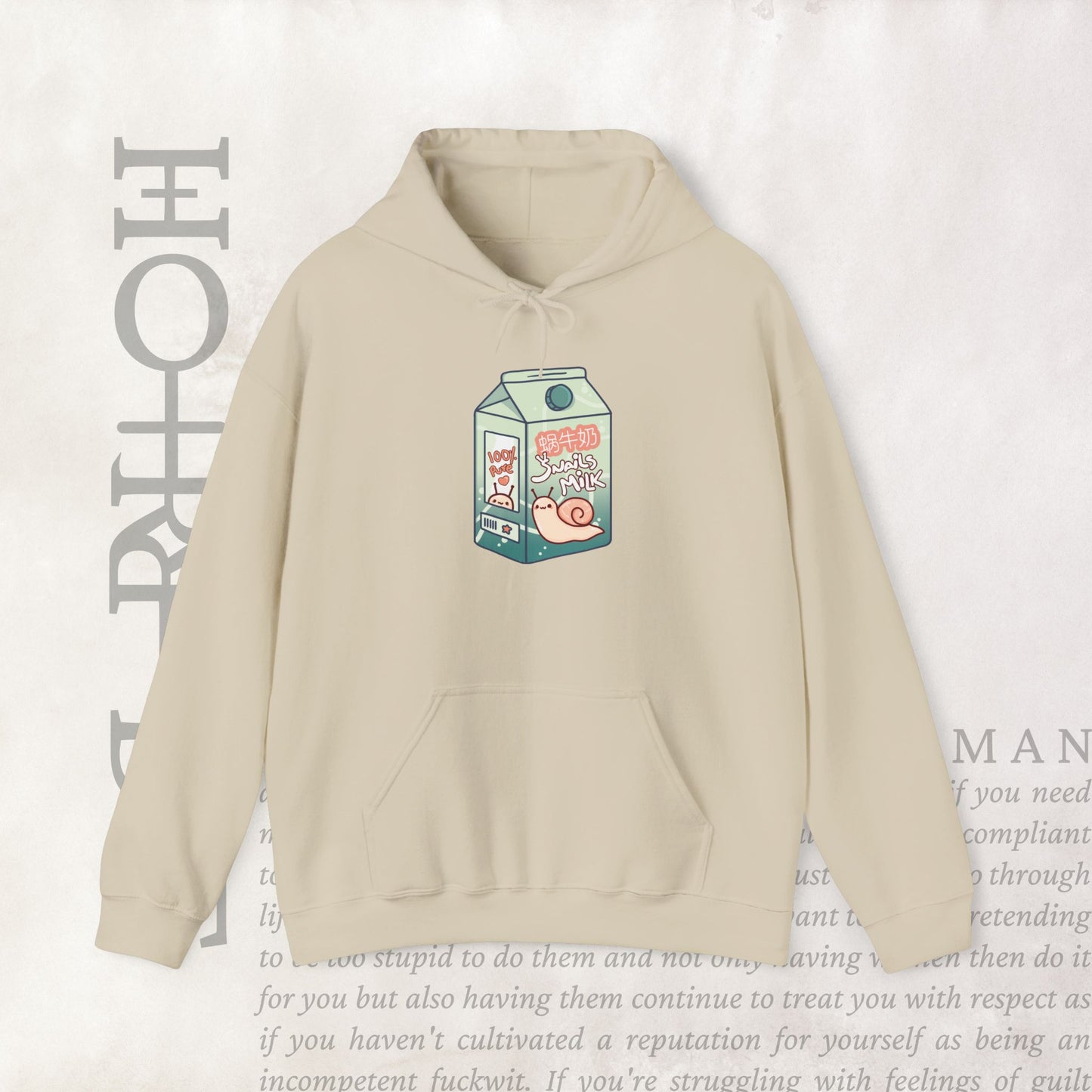 "Snail Milk" - Cozy Hoodie