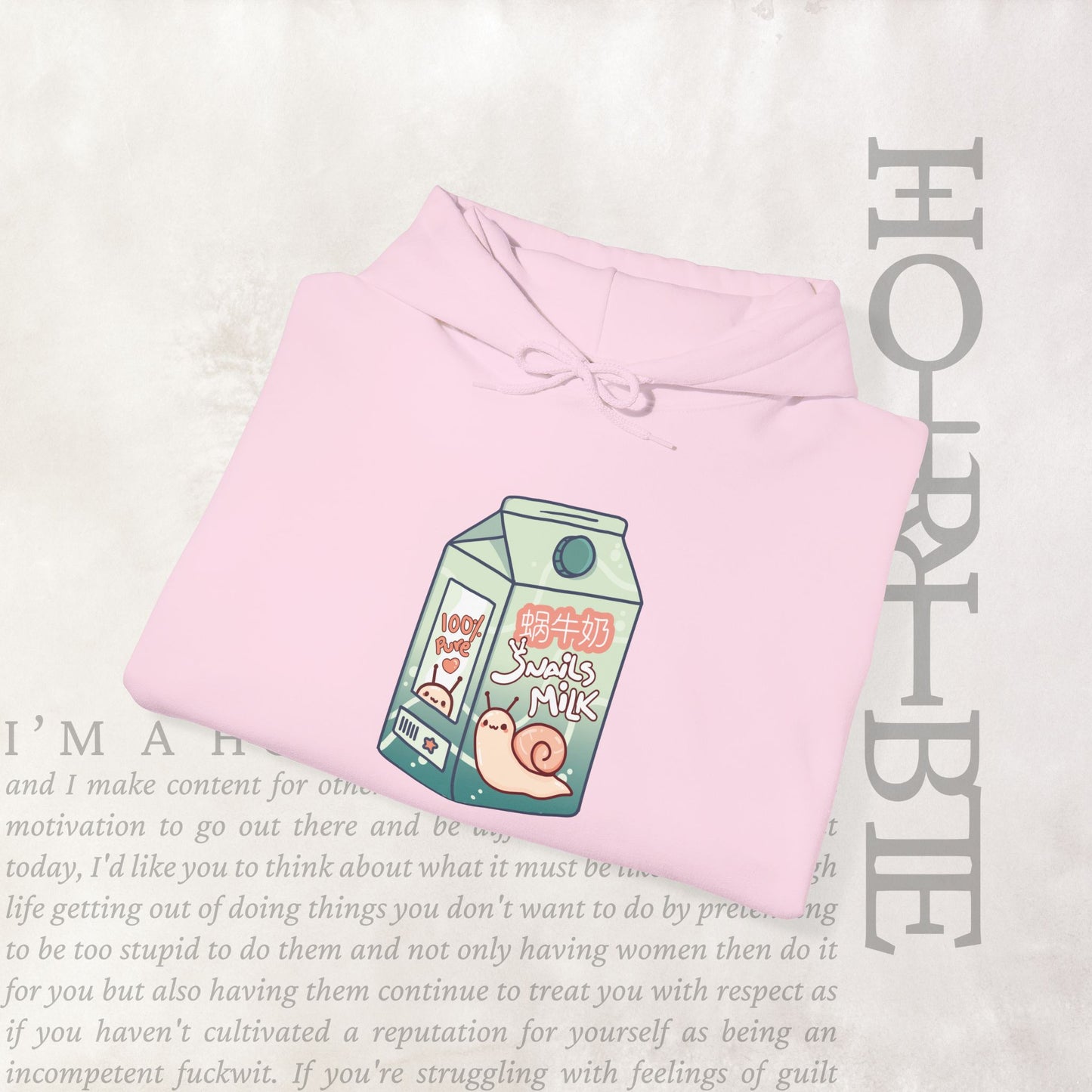"Snail Milk" - Cozy Hoodie
