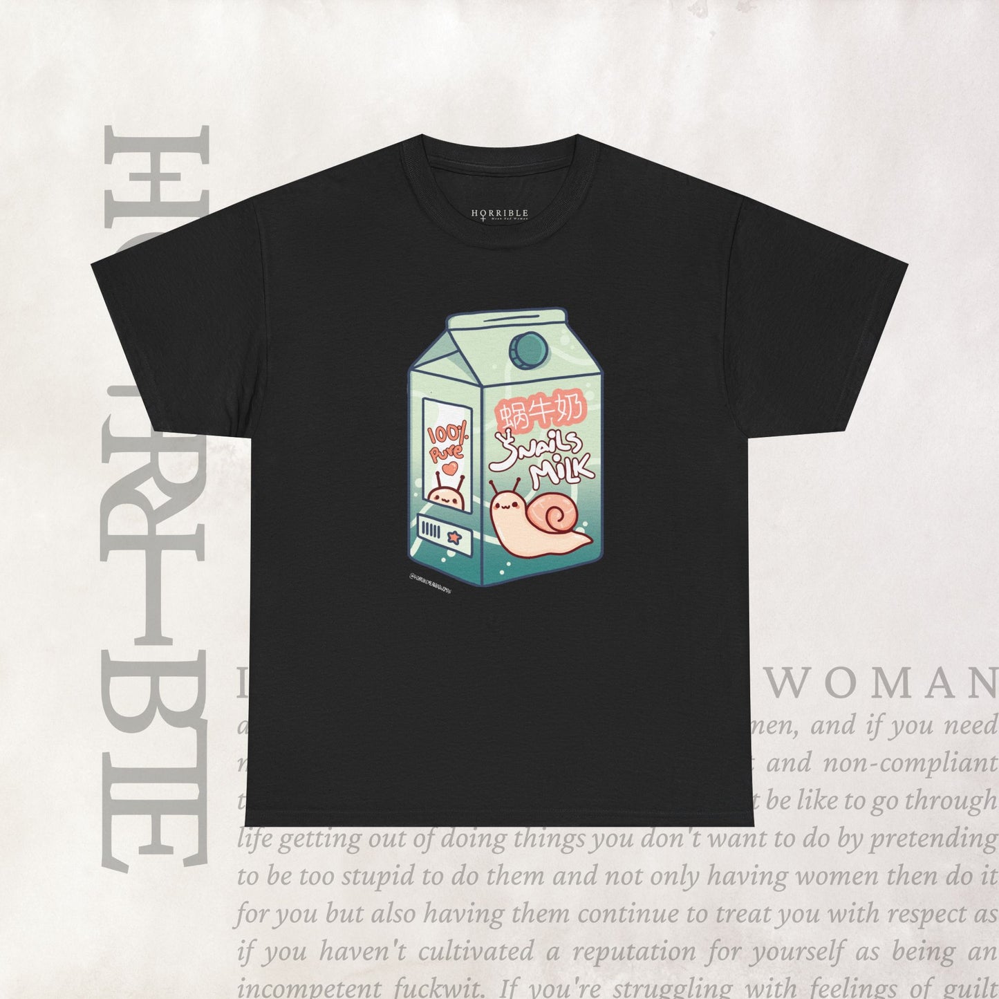 "Snail Milk” - Heavy Cotton Tee