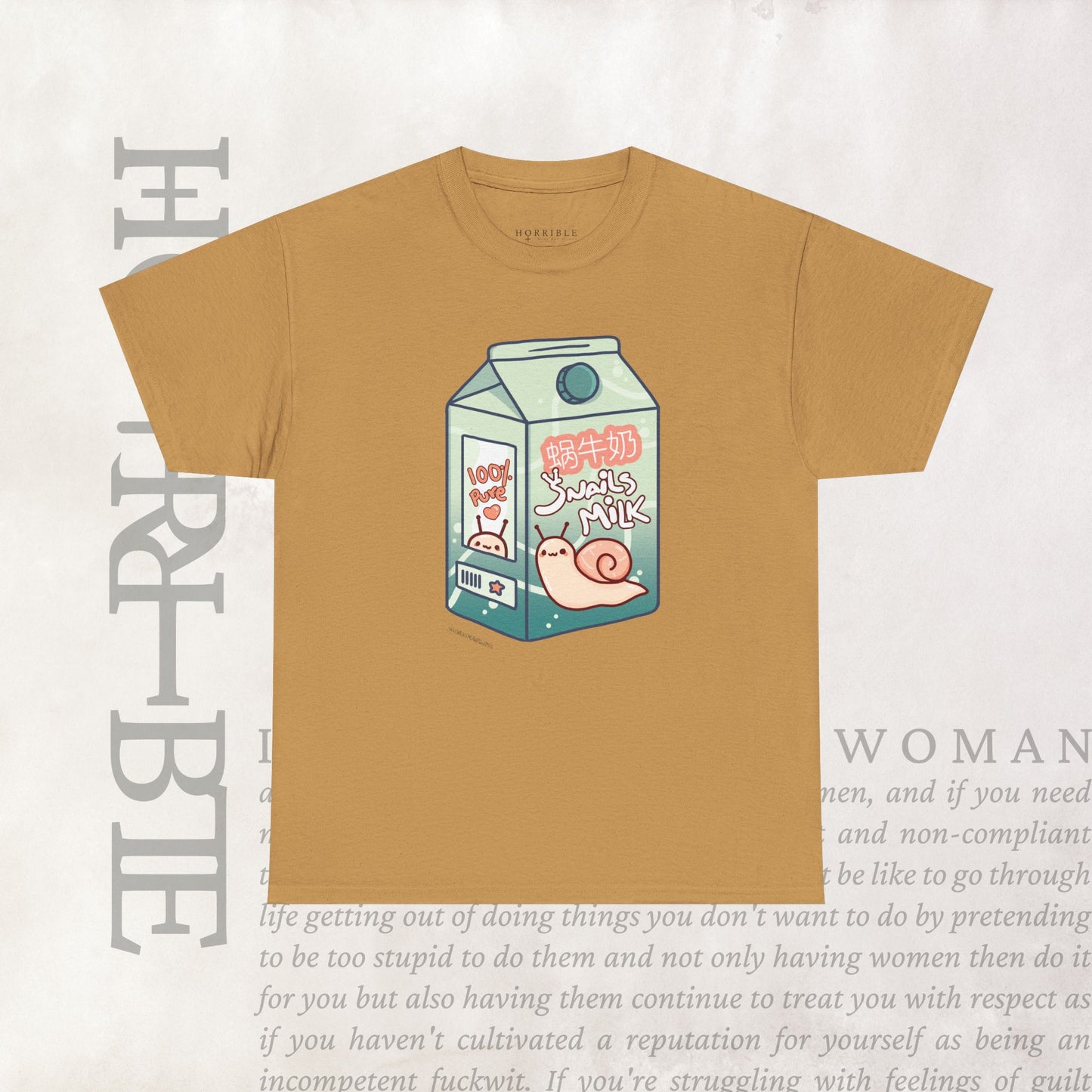 "Snail Milk” - Heavy Cotton Tee