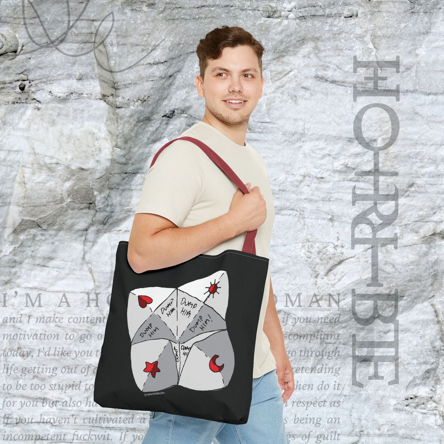 "Dump Him Chatterbox" - Tote Bag