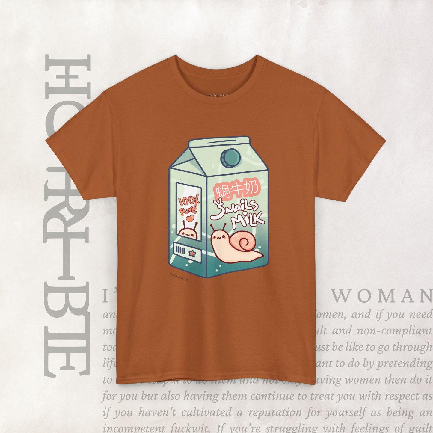 "Snail Milk” - Heavy Cotton Tee