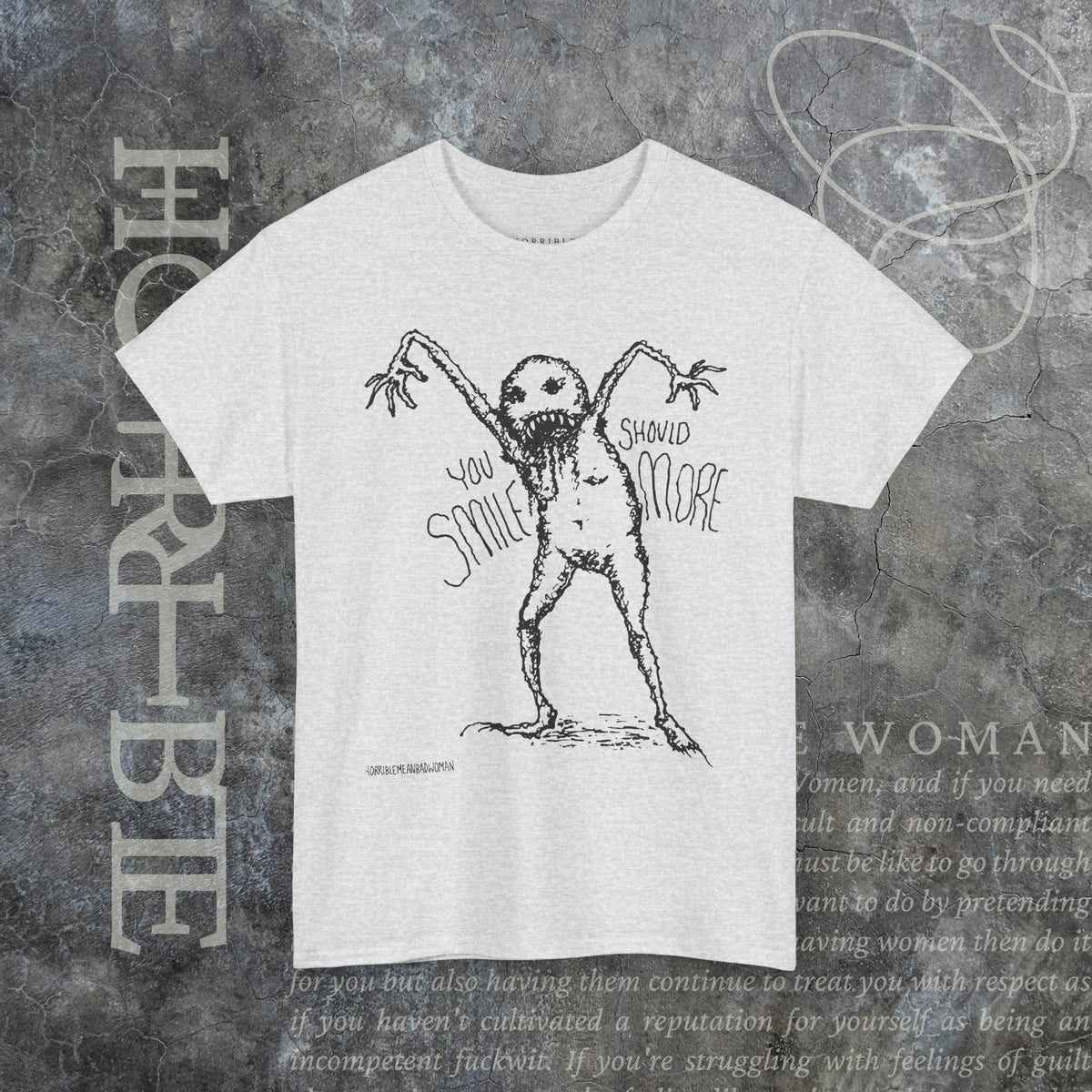 "You Should Smile More" - Heavy Cotton Tee