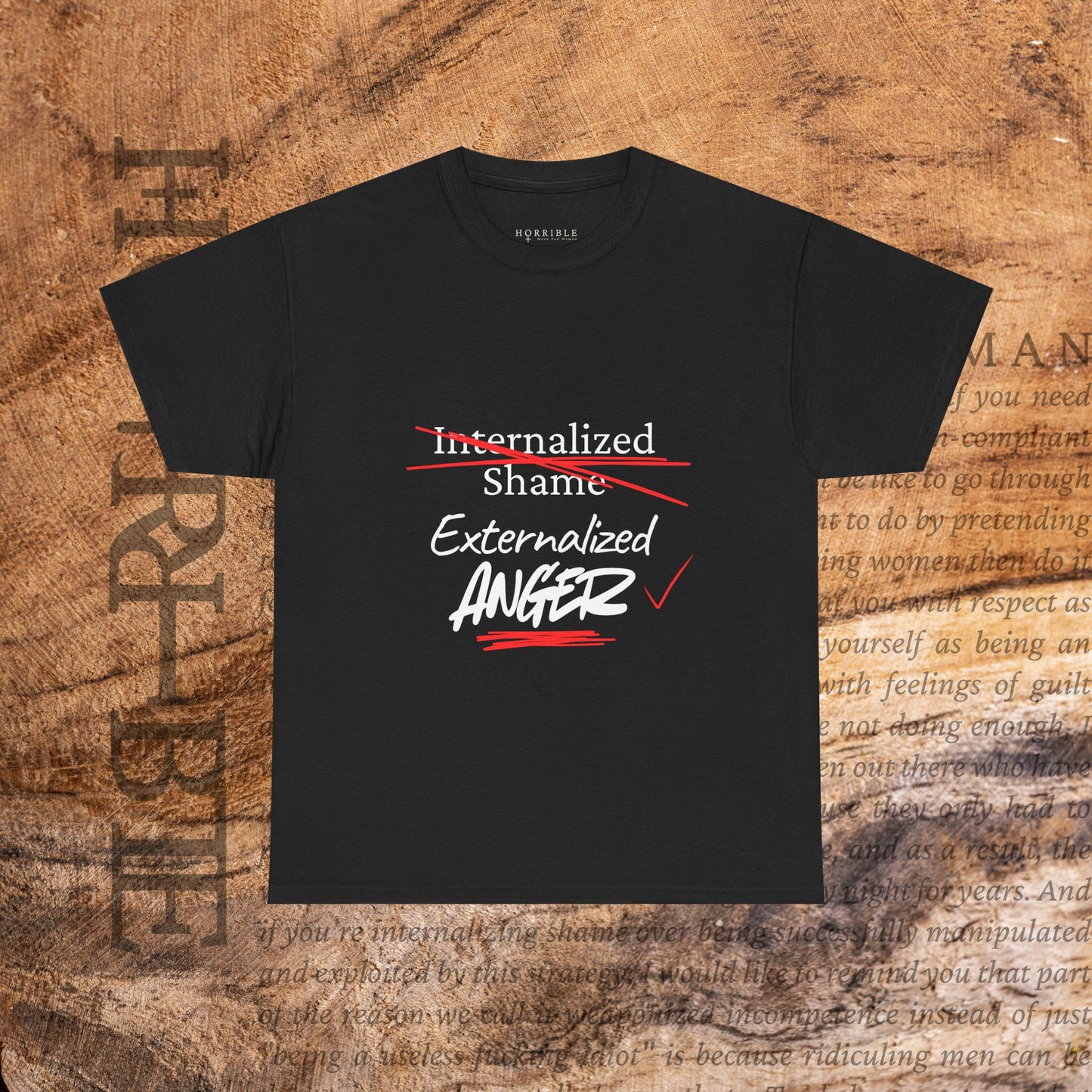 "Internalized Shame/Externalized Anger" - Heavy Cotton Tee