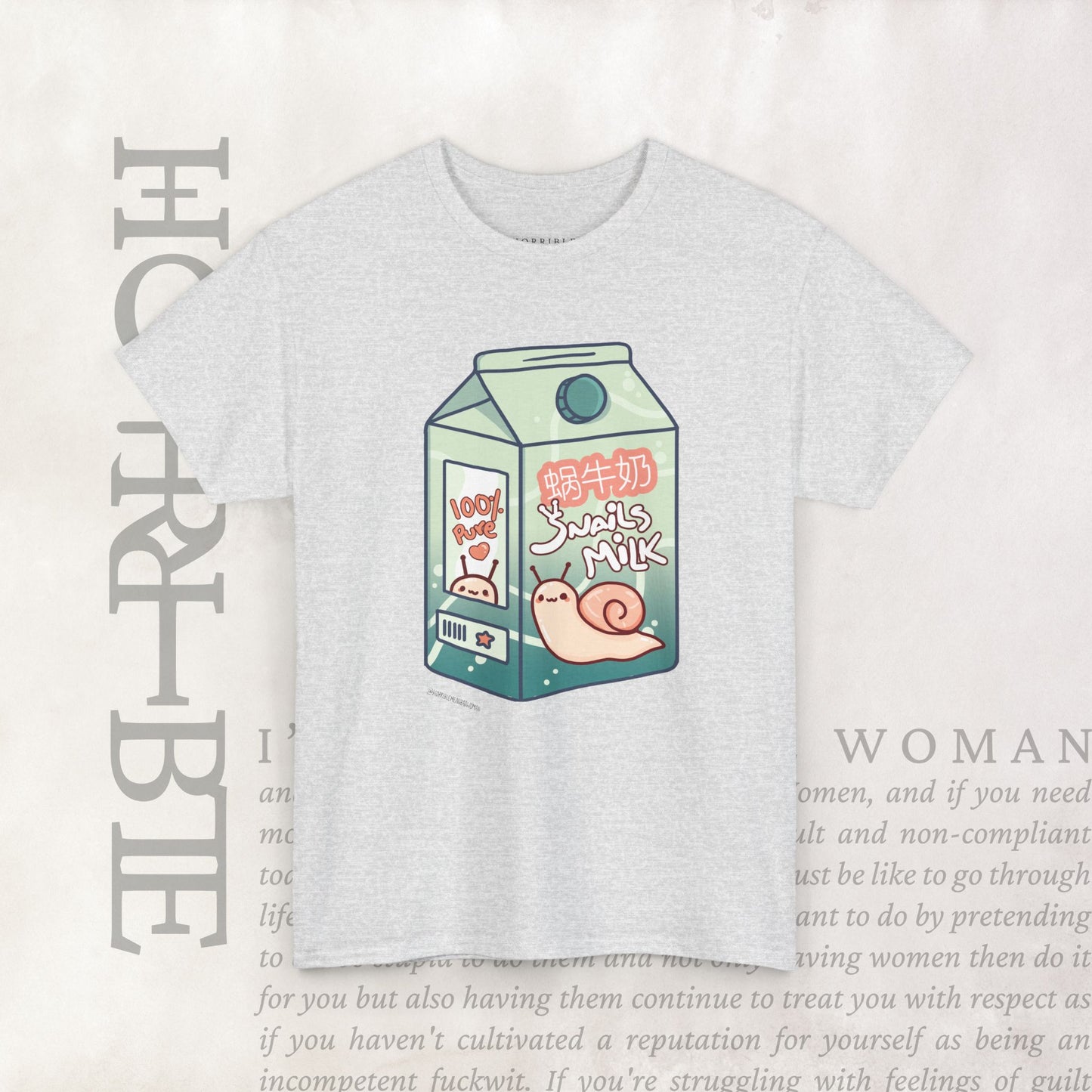 "Snail Milk” - Heavy Cotton Tee