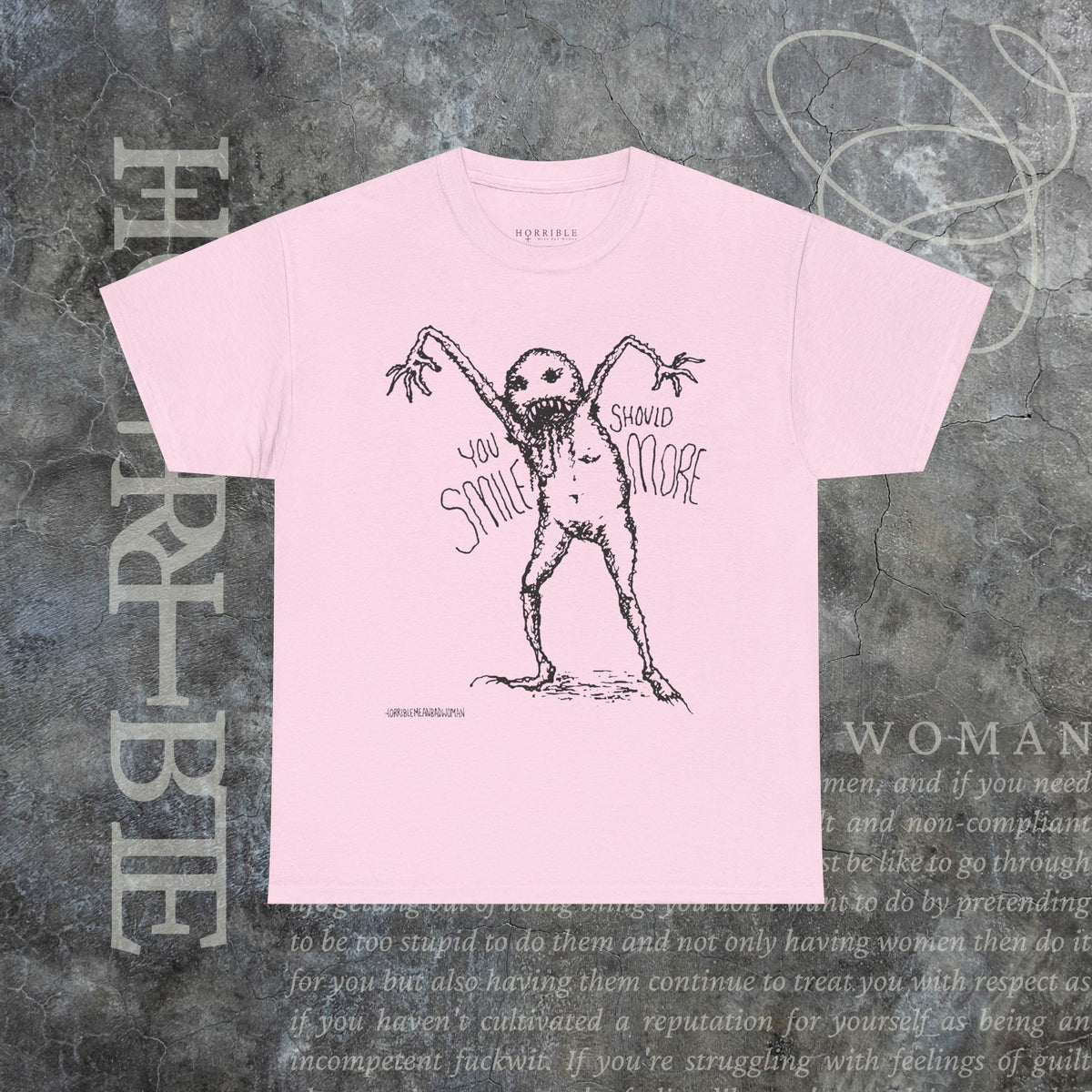 "You Should Smile More" - Heavy Cotton Tee