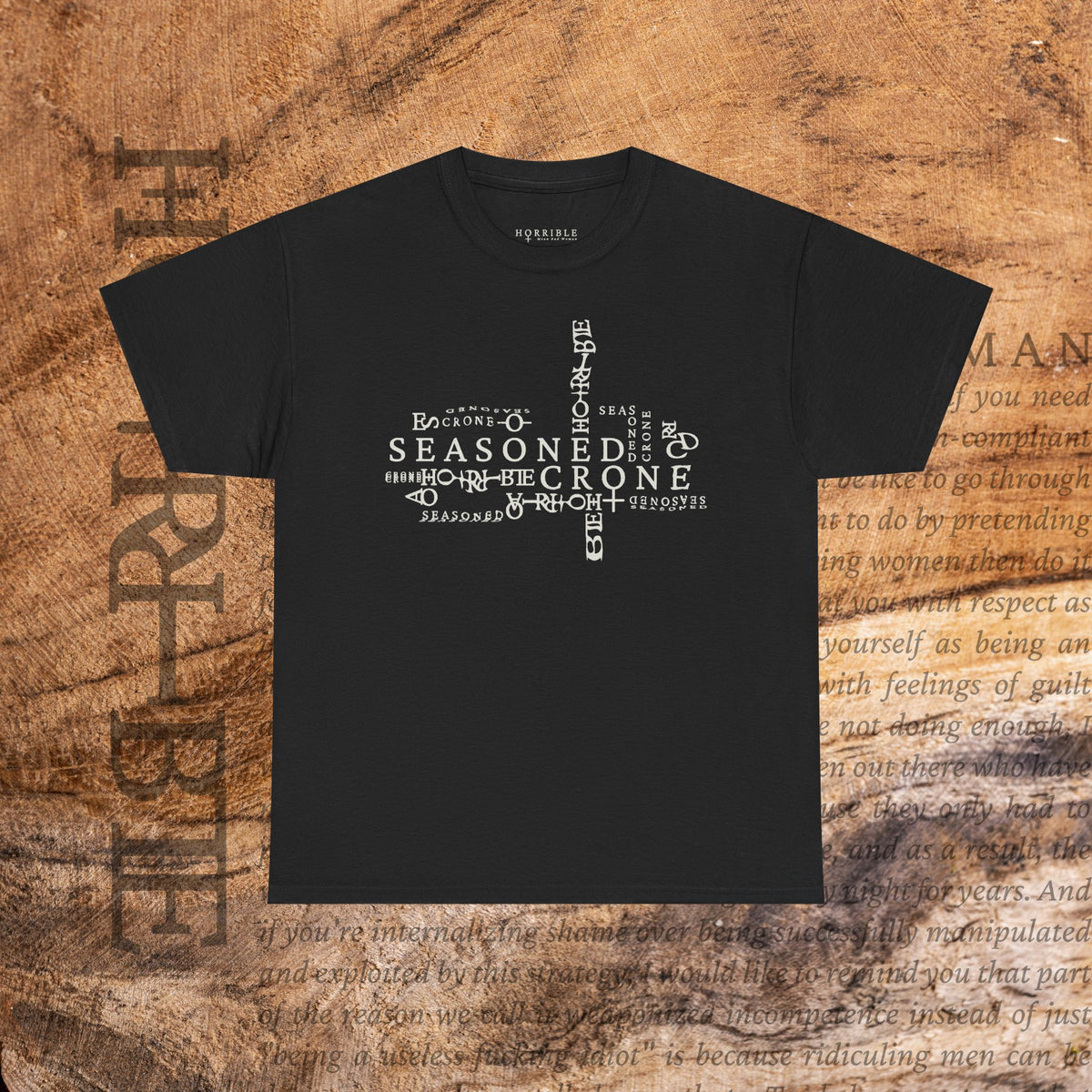 “Seasoned Crone” - Heavy Cotton Tee