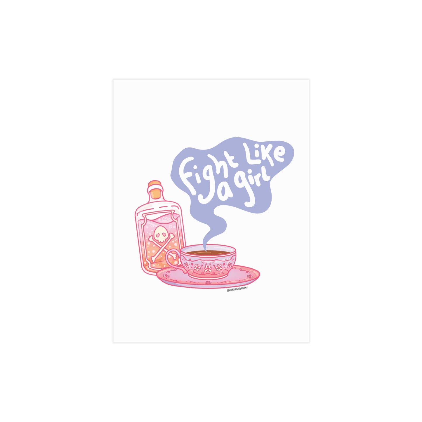 "Fight Like a Girl" - Art Print