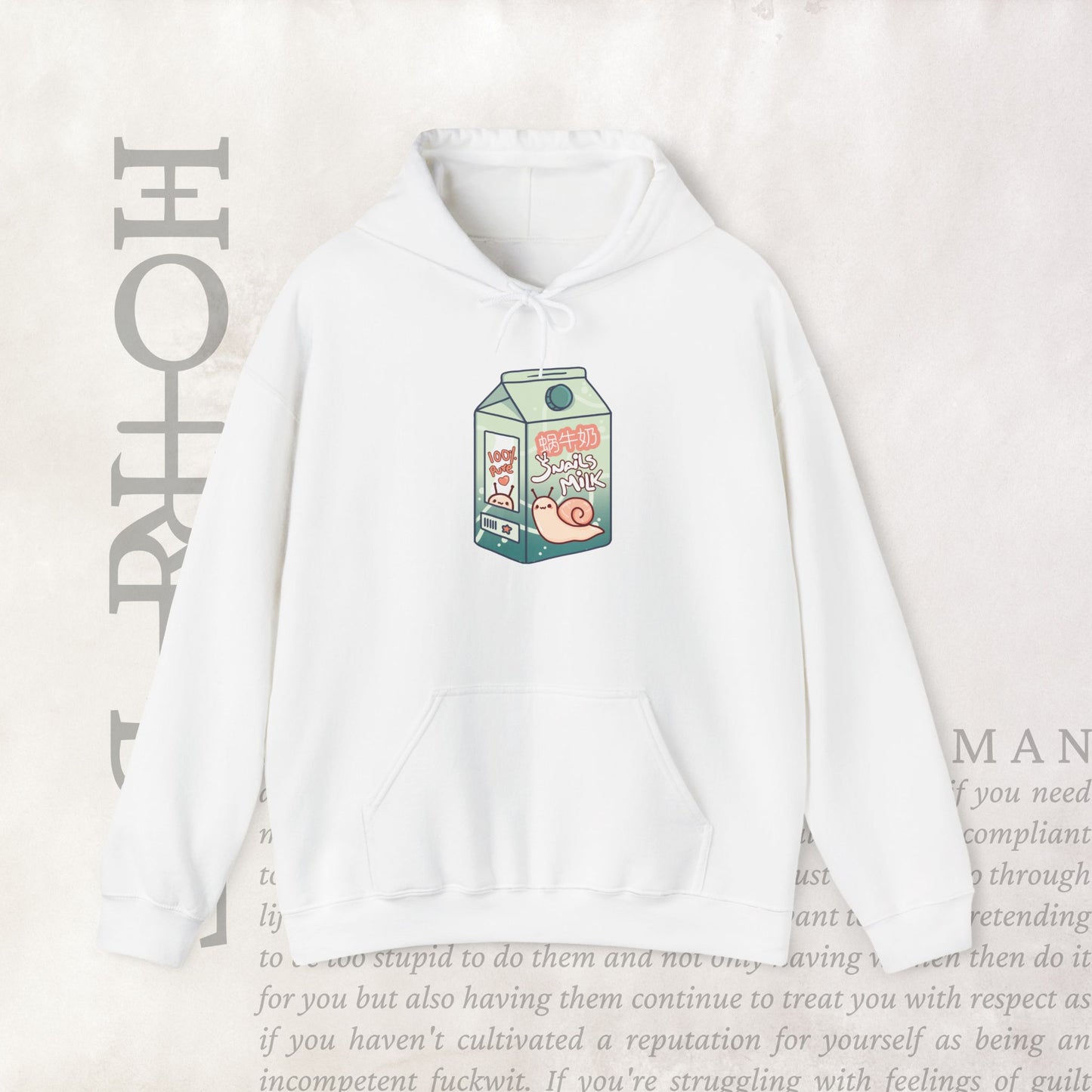 "Snail Milk" - Cozy Hoodie