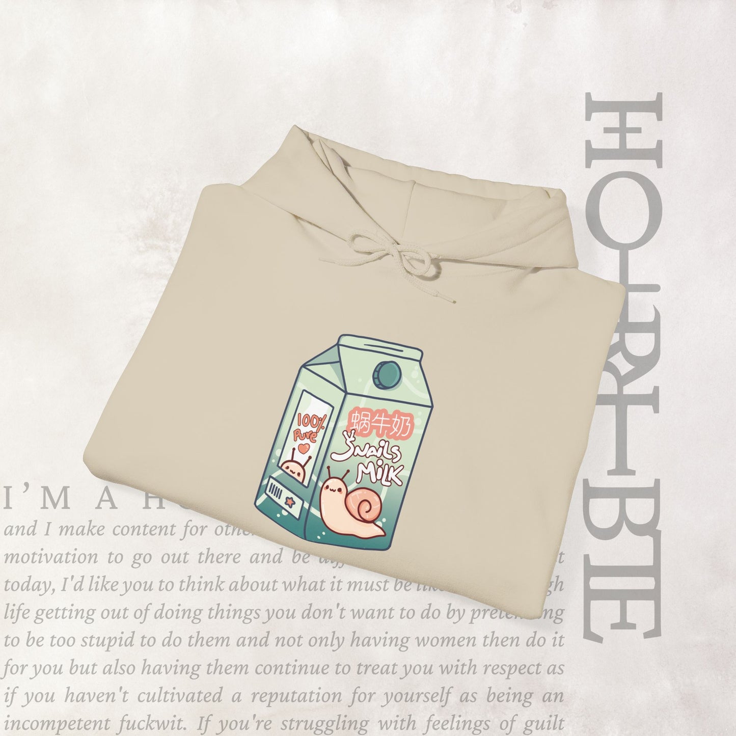 "Snail Milk" - Cozy Hoodie