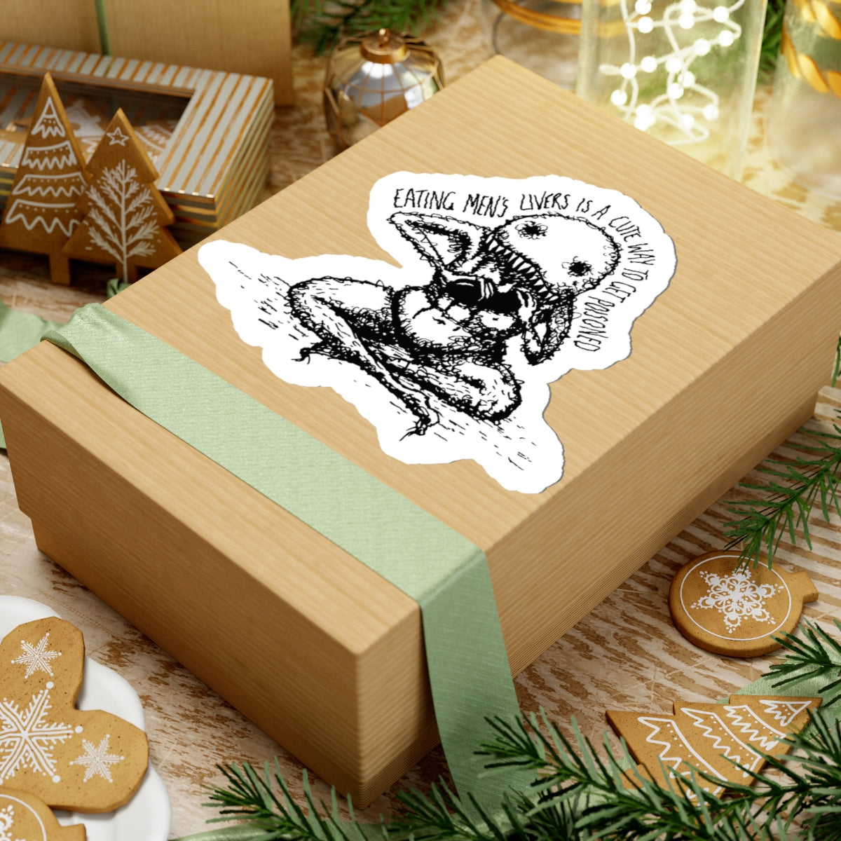 "A Cute Way To Get Poisoned" - Kiss-Cut Sticker