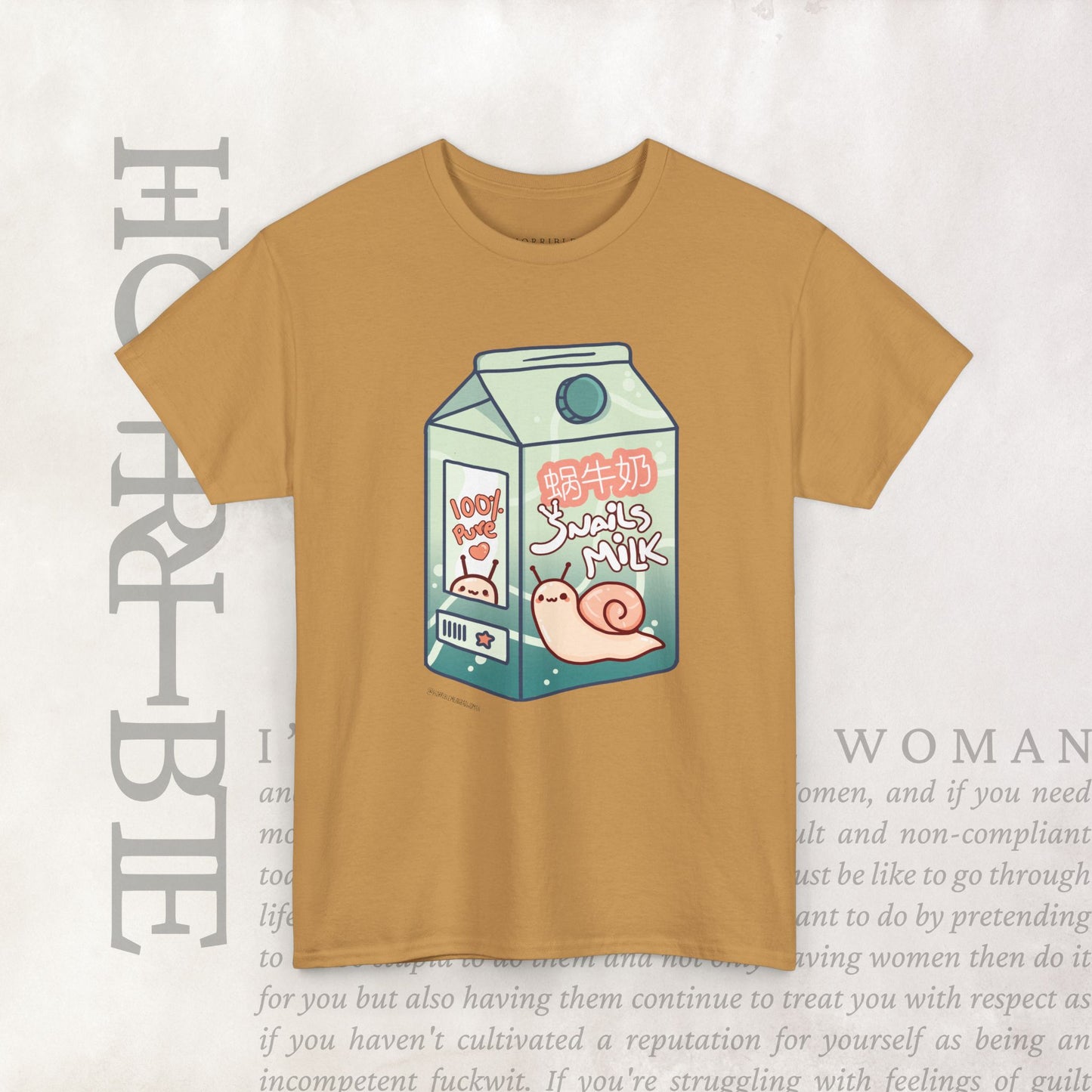 "Snail Milk” - Heavy Cotton Tee