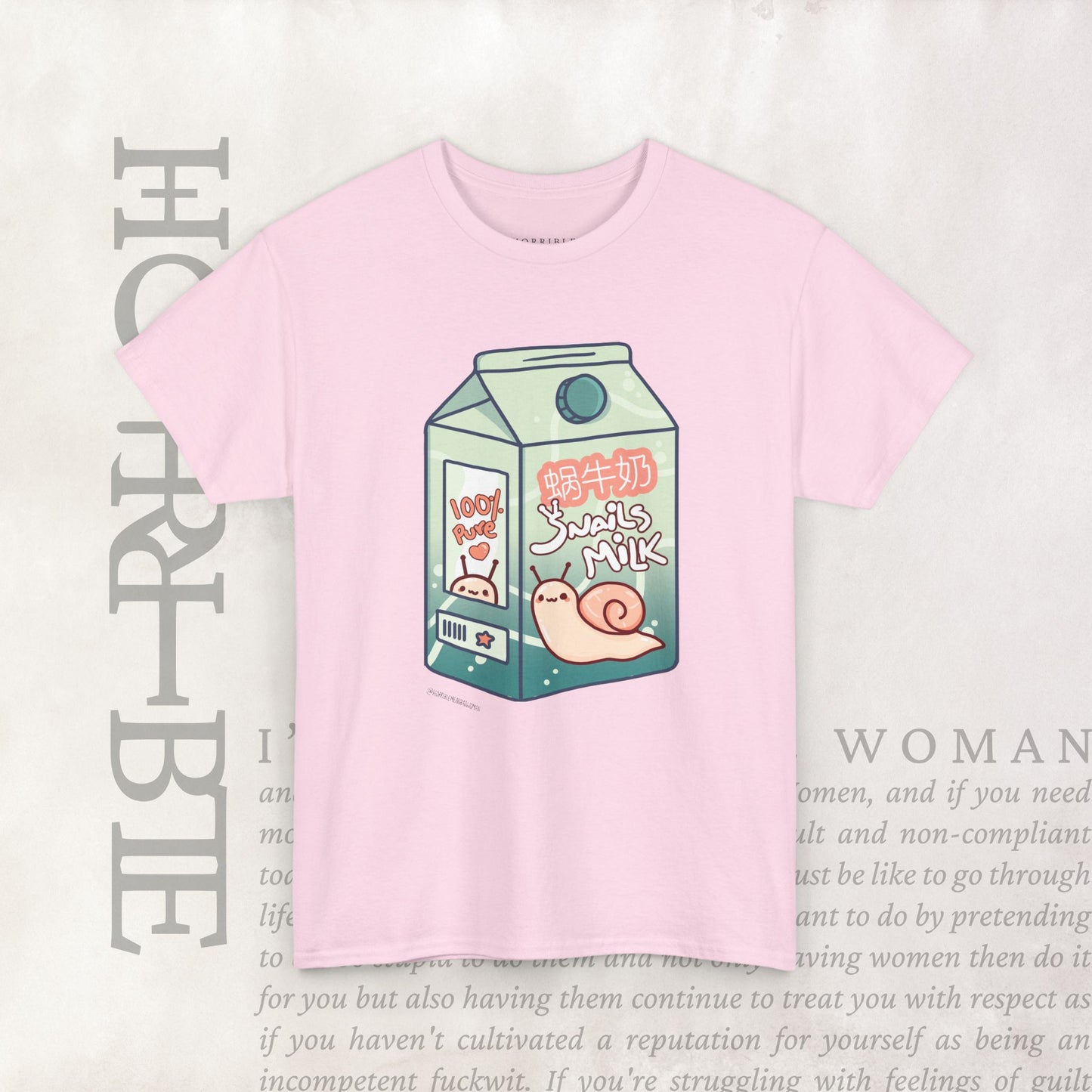 "Snail Milk” - Heavy Cotton Tee