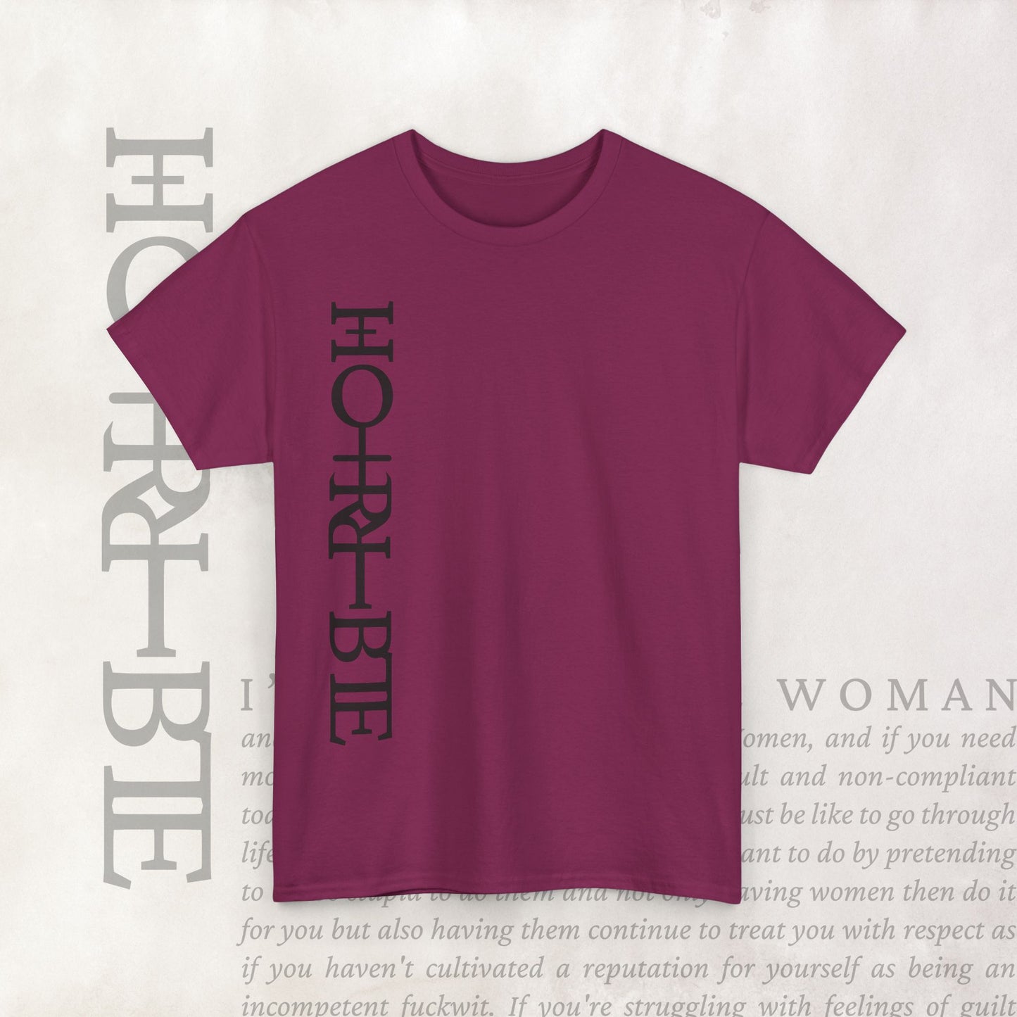 "Cryptically Horrible" - Heavy Cotton Tee