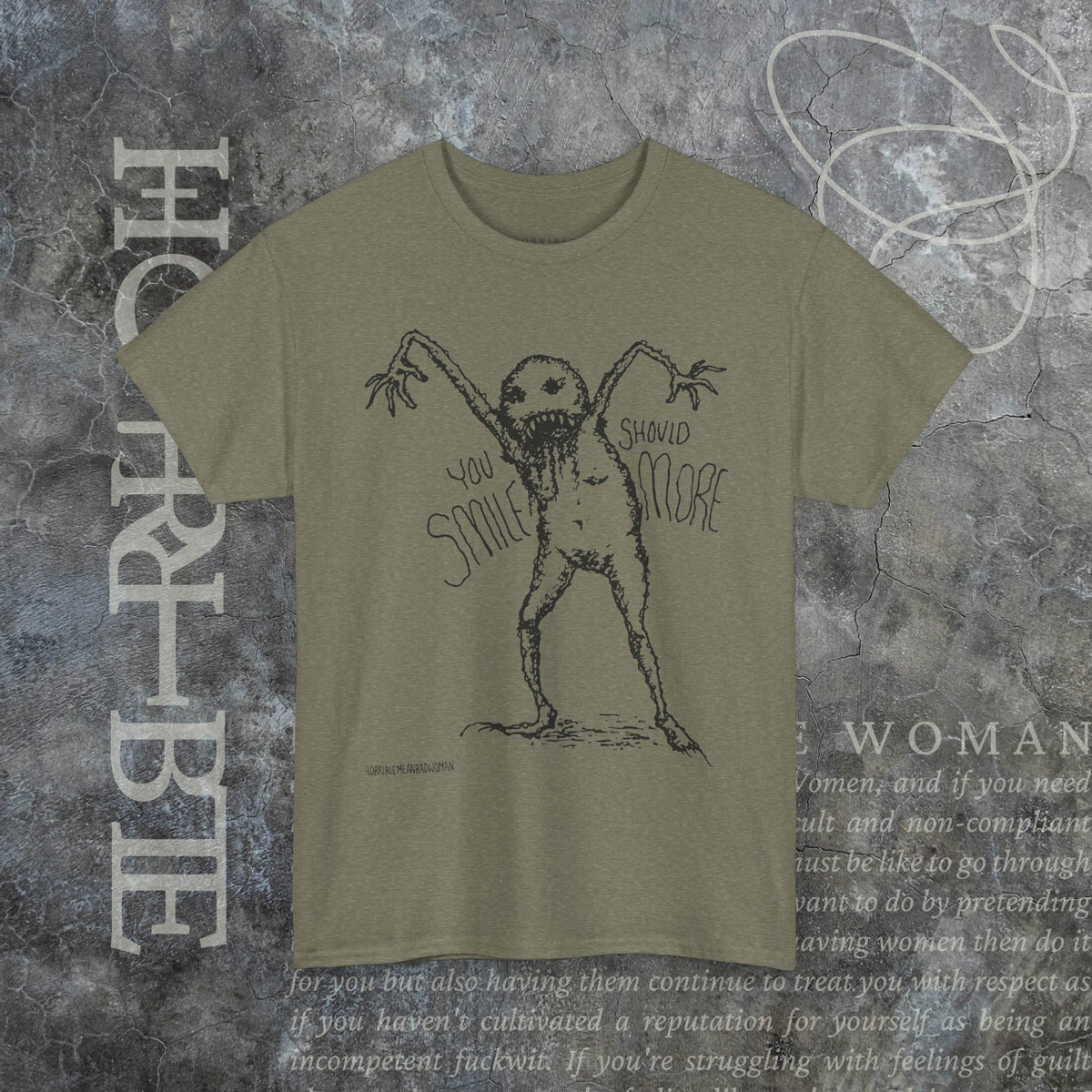 "You Should Smile More" - Heavy Cotton Tee