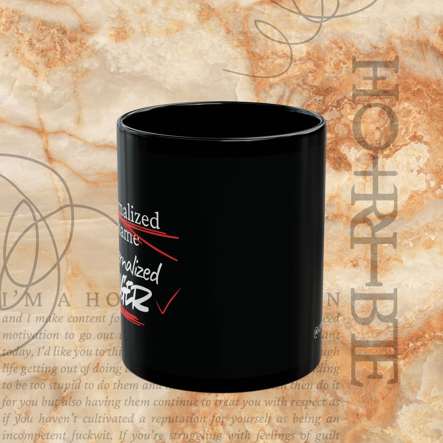 "Internalized Shame/Externalized Anger" - Ceramic Mug