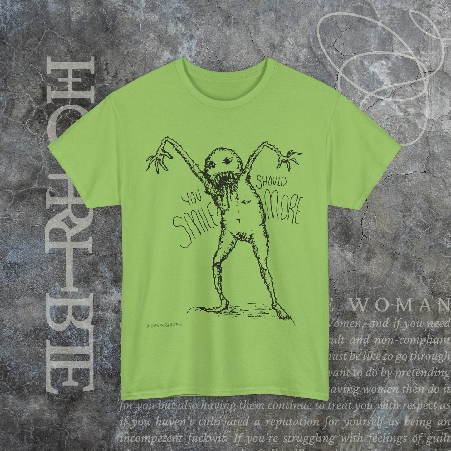 "You Should Smile More" - Heavy Cotton Tee