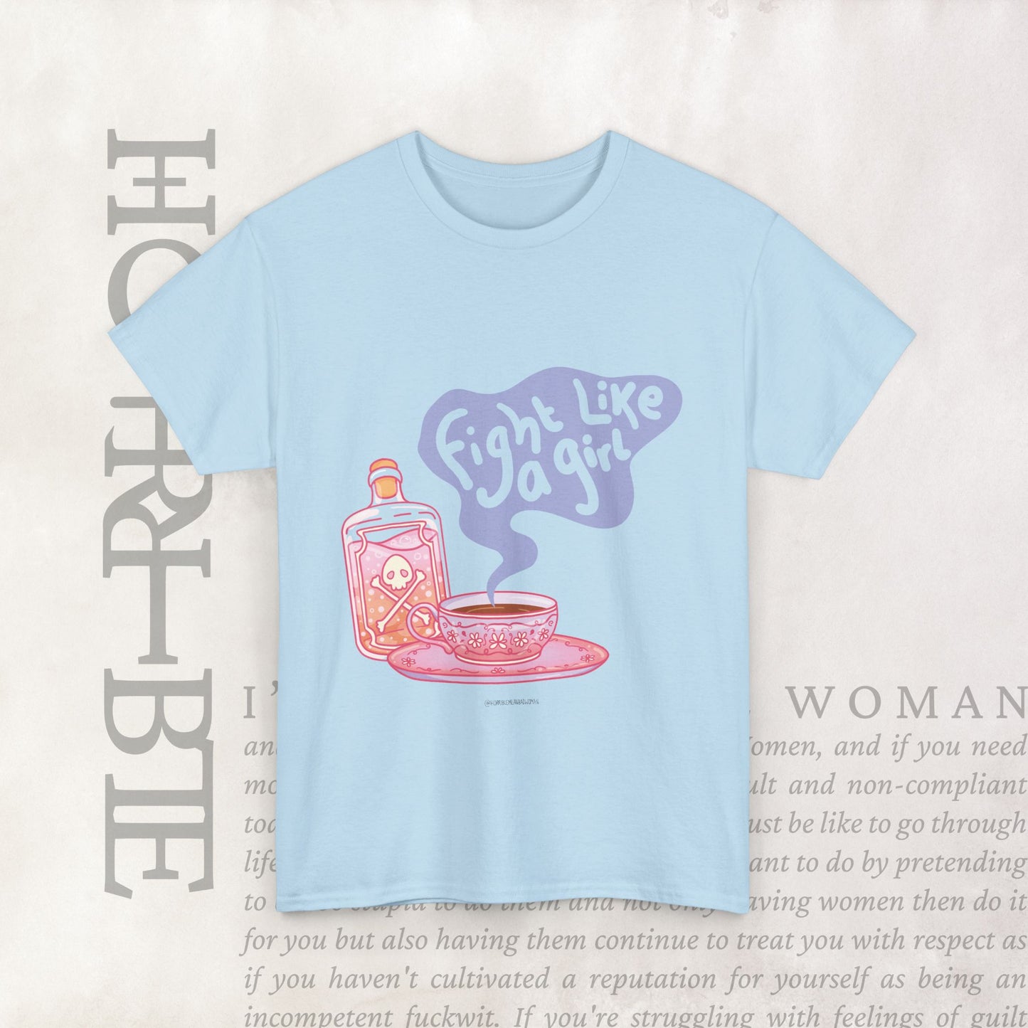 "Fight Like a Girl" - Heavy Cotton Tee