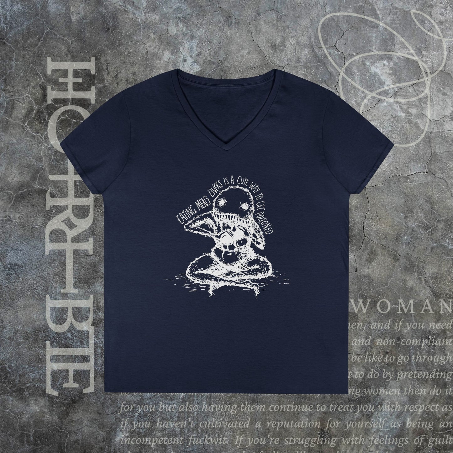 "A Cute Way To Get Poisoned" - V-Neck T-Shirt