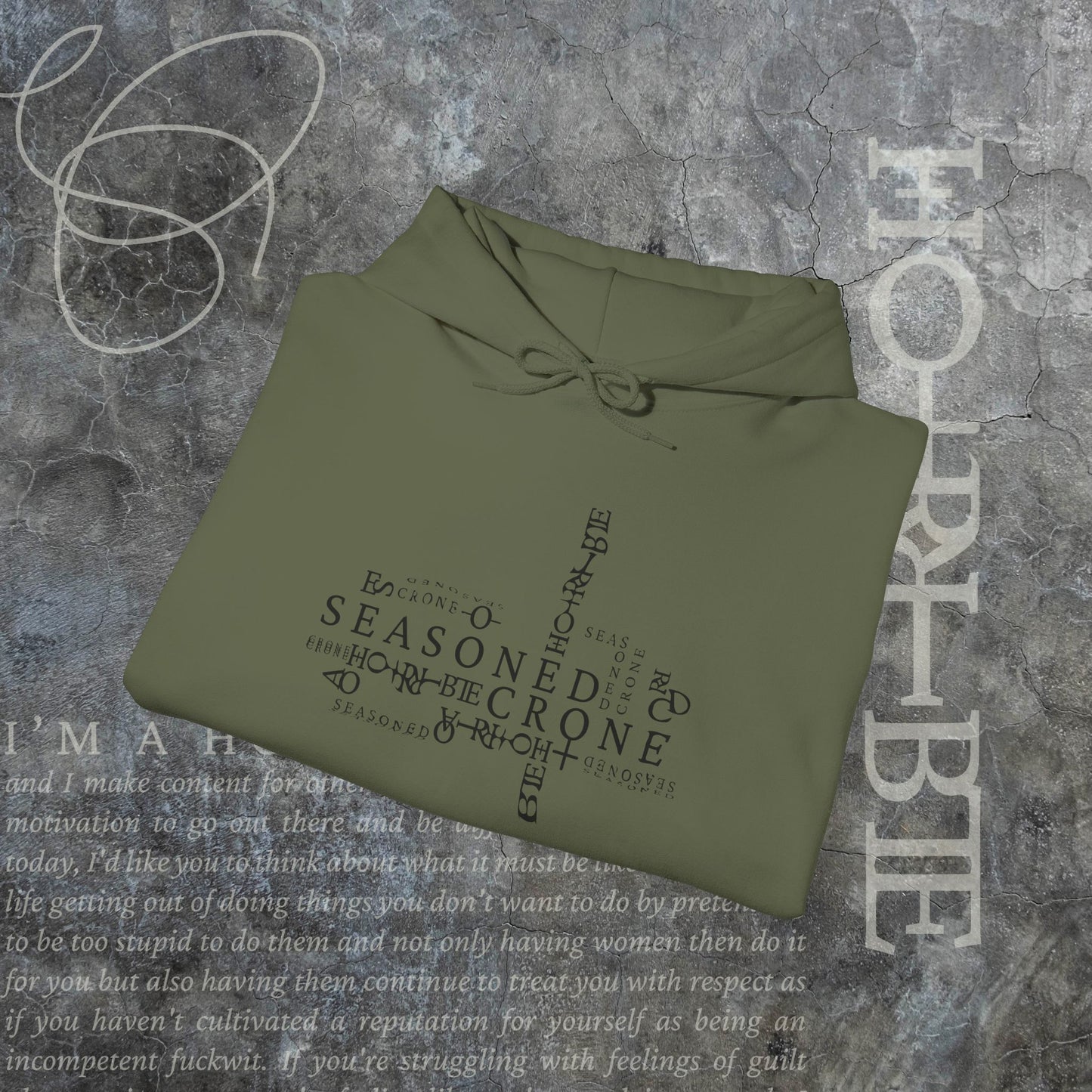 “Seasoned Crone" - Cozy Hoodie