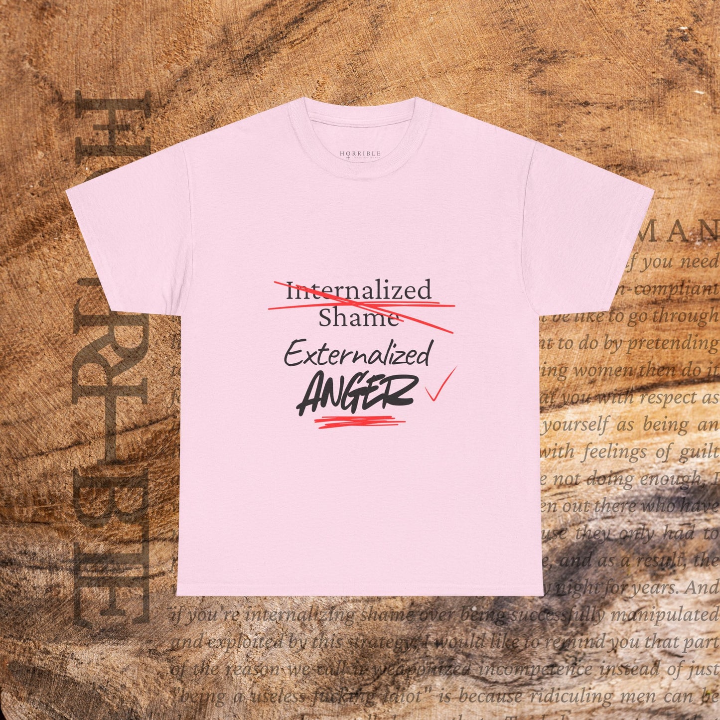 "Internalized Shame/Externalized Anger" - Heavy Cotton Tee