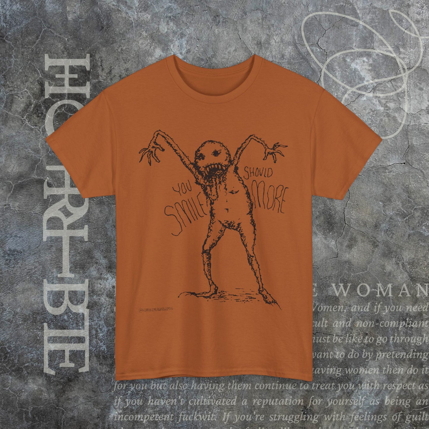 "You Should Smile More" - Heavy Cotton Tee