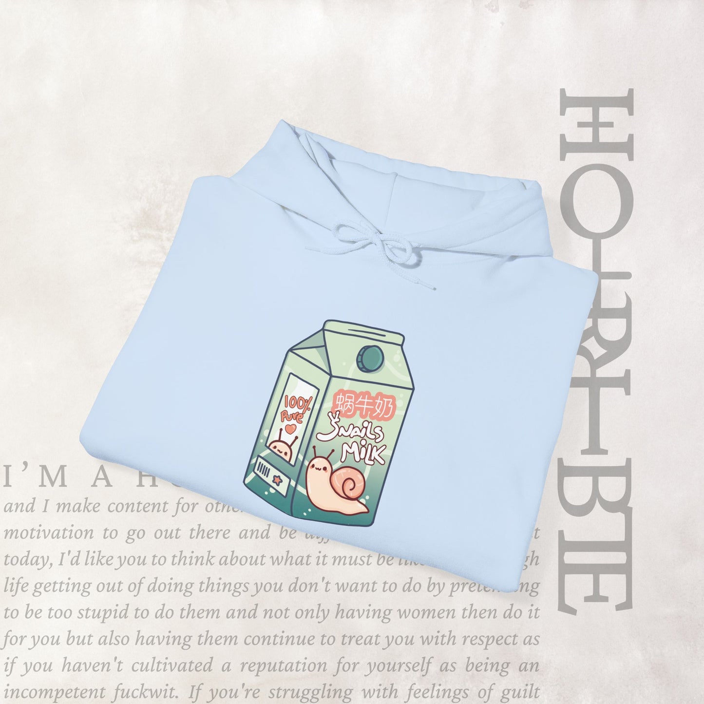 "Snail Milk" - Cozy Hoodie