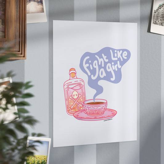 "Fight Like a Girl" - Art Print