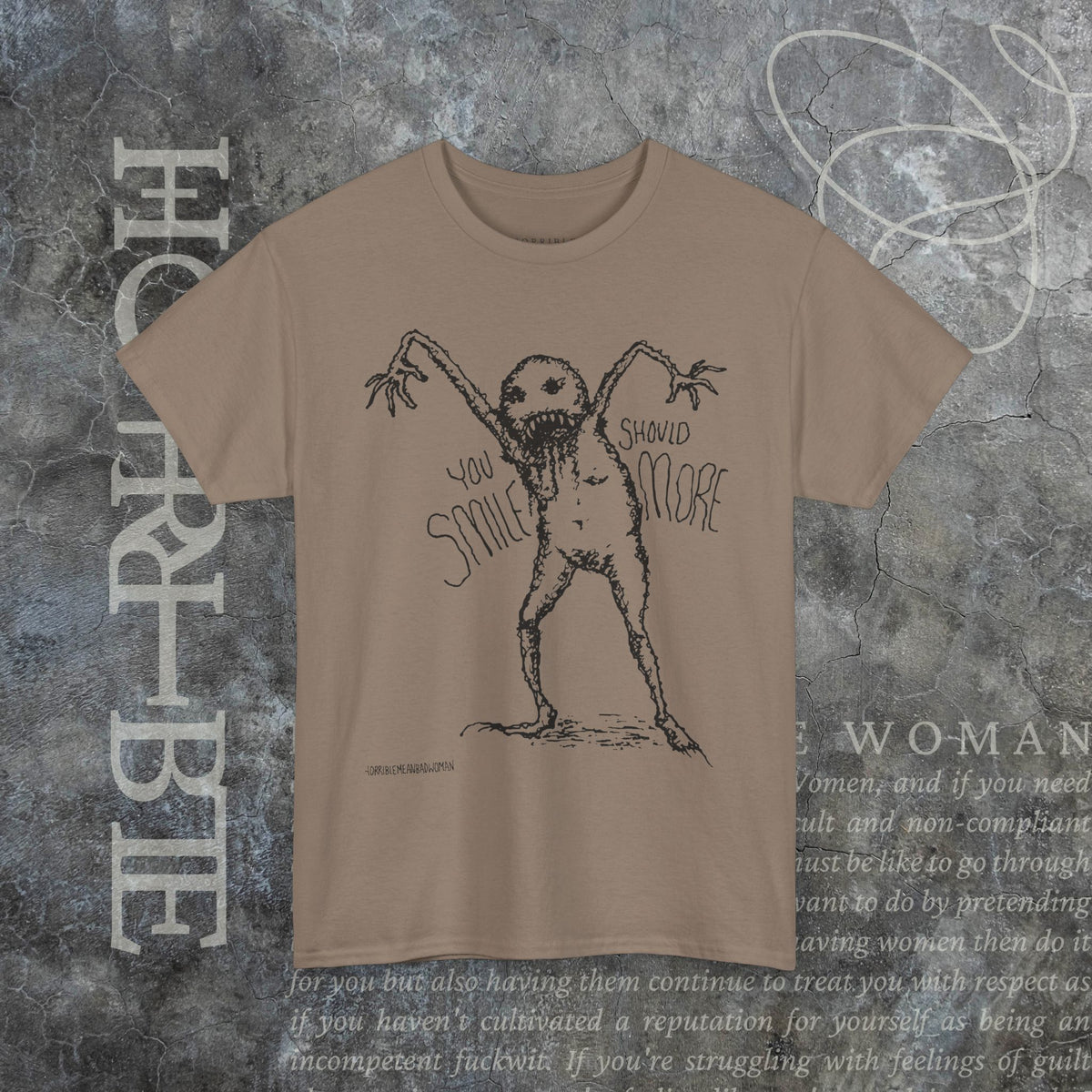 "You Should Smile More" - Heavy Cotton Tee