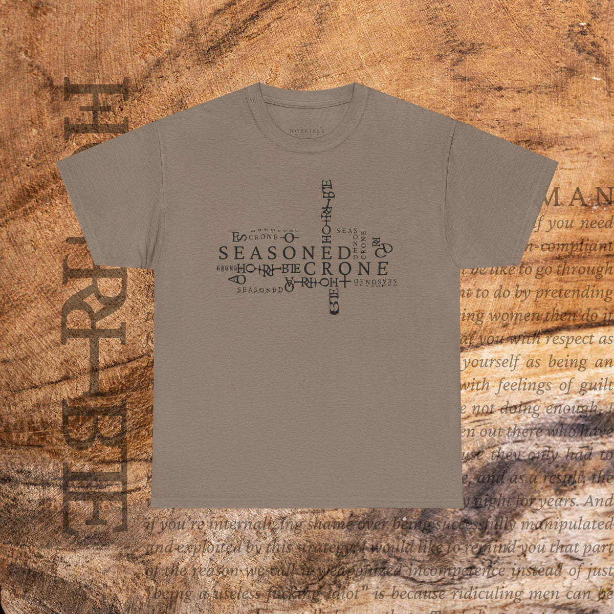 “Seasoned Crone” - Heavy Cotton Tee