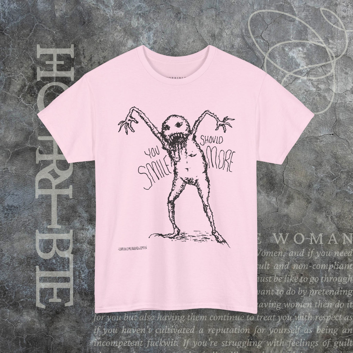 "You Should Smile More" - Heavy Cotton Tee