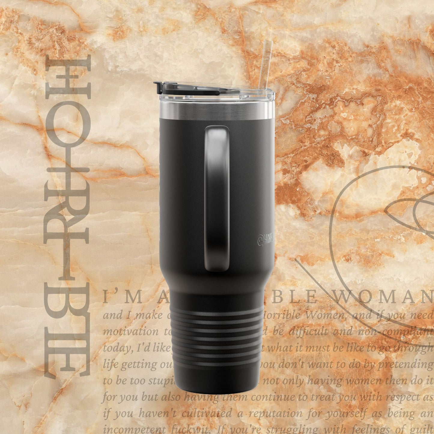 "Cryptically Horrible" - Insulated Travel Mug