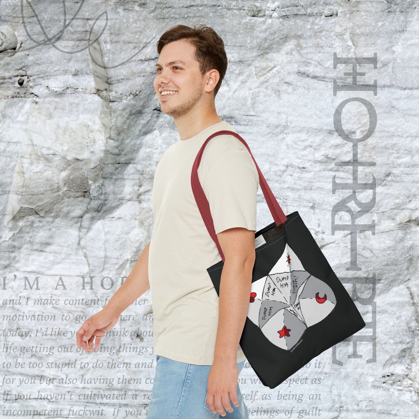 "Dump Him Chatterbox" - Tote Bag