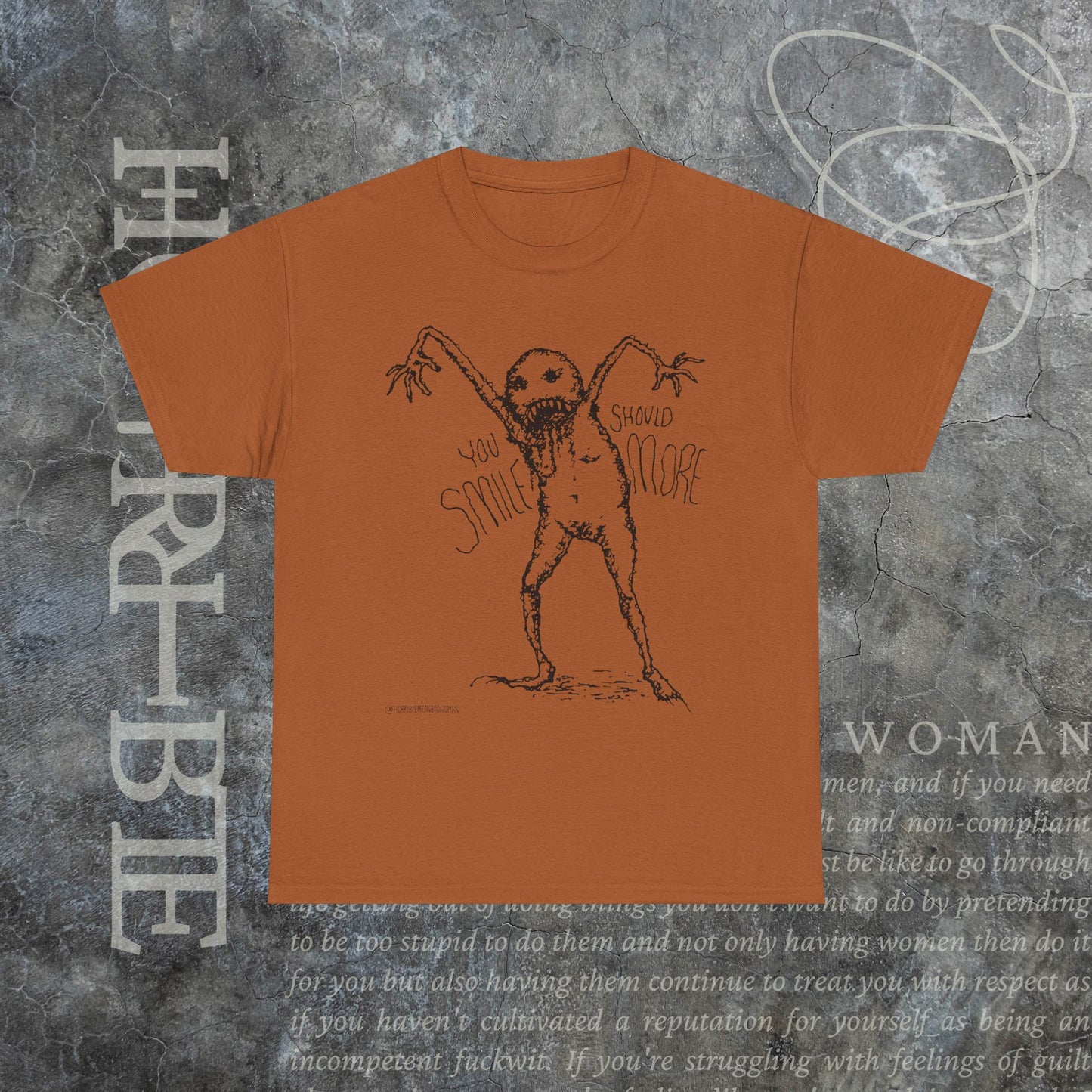 "You Should Smile More" - Heavy Cotton Tee