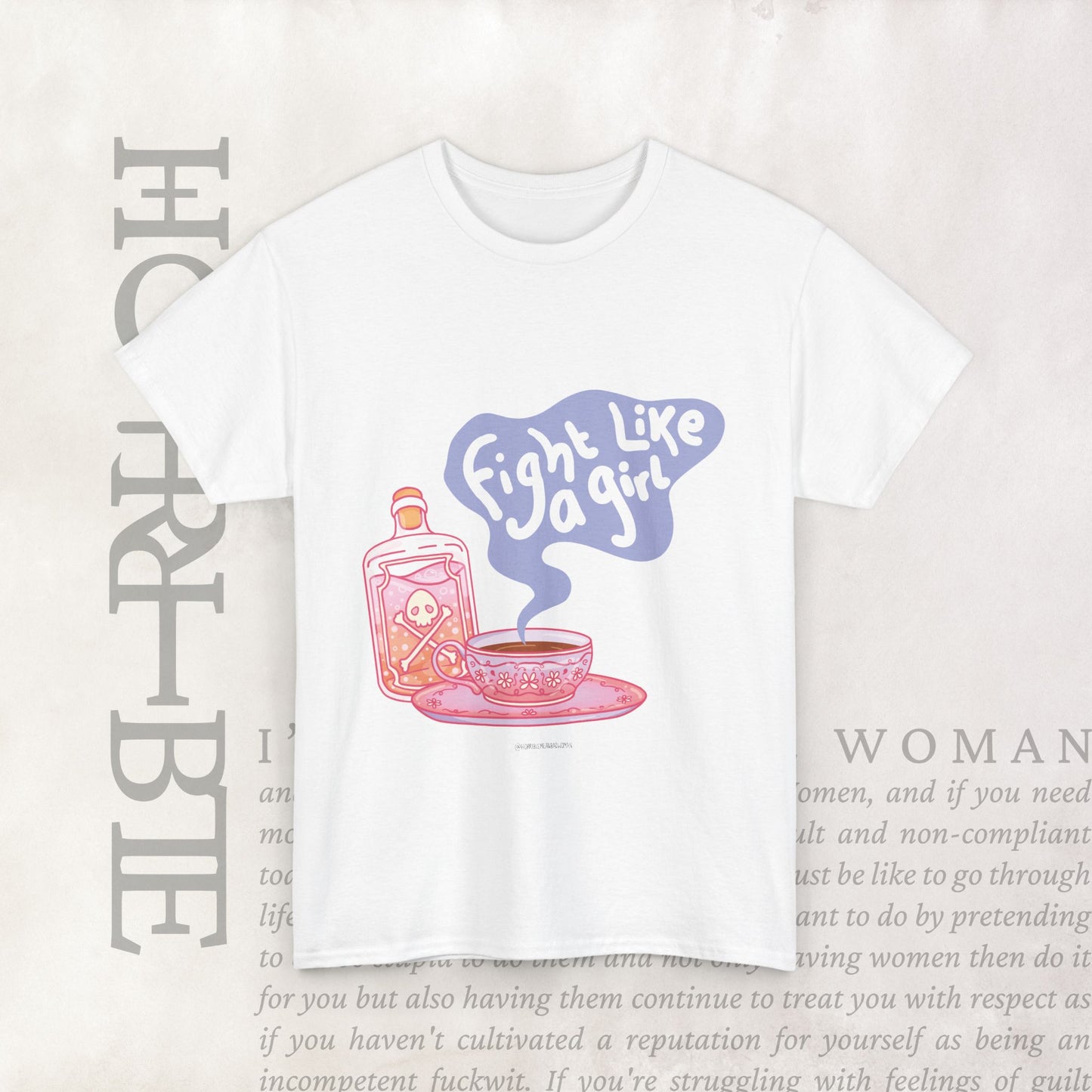 "Fight Like a Girl" - Heavy Cotton Tee