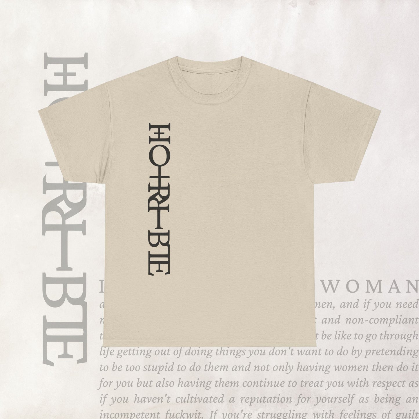 "Cryptically Horrible" - Heavy Cotton Tee