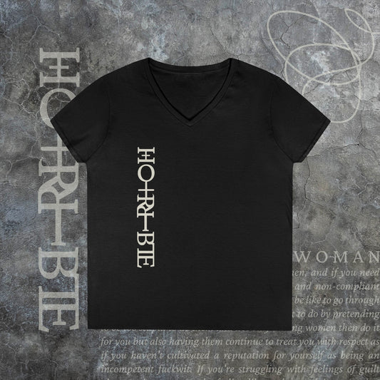 "Cryptically Horrible" - V-Neck T-Shirt
