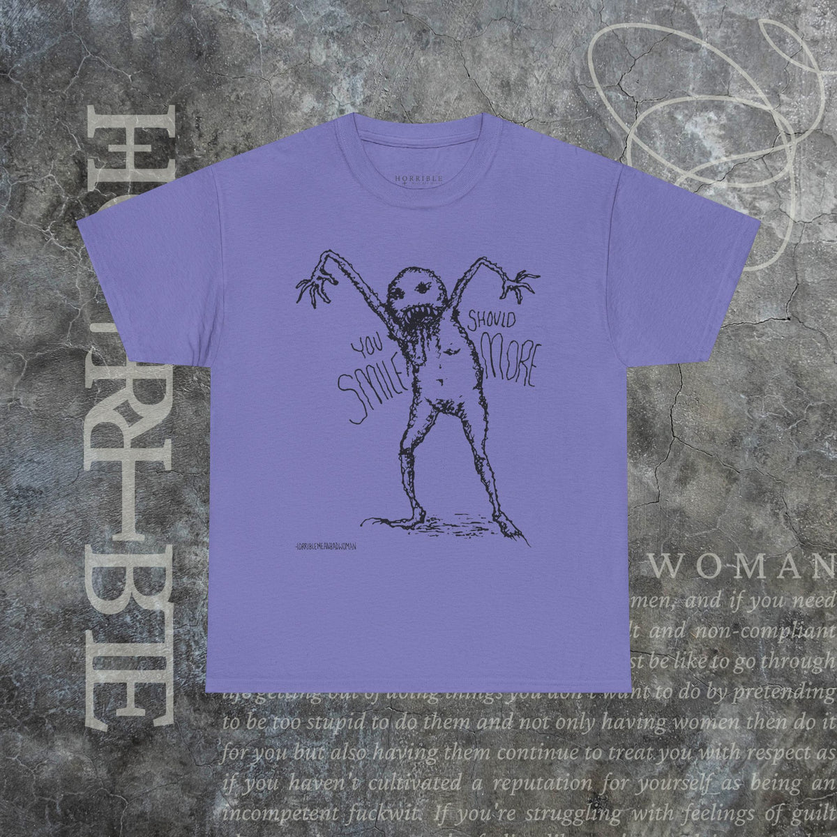 "You Should Smile More" - Heavy Cotton Tee